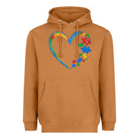 Meerkat autism heart Heavyweight Hoodie - MaliasSmallBusiness