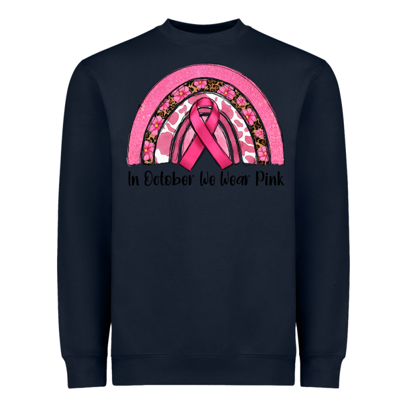 In October We Wear Pink Heavyweight Sweatshirt by RanaPortraitStore | Teevron