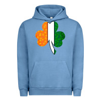 Pigment Pebble Blue Shamrock Boobs St Patrick's Day design Urban Hoodie - Bettercallsaul