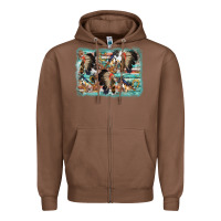Chestnut indian western background Zipper Hoodie - AdoDesignShop