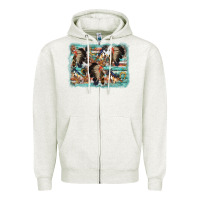 Oatmeal Heather indian western background Zipper Hoodie - AdoDesignShop