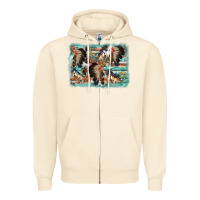 Sandshell indian western background Zipper Hoodie - AdoDesignShop