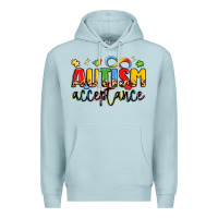 Blue Mist autism acceptance Premium Hoodie - LillyAllenDesigns