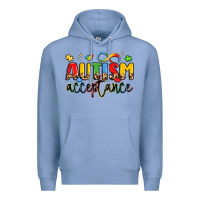 Colony Blue autism acceptance Premium Hoodie - LillyAllenDesigns