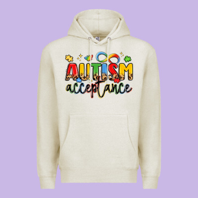 Autism Acceptance Premium Hoodie Designed By Lillyallendesigns