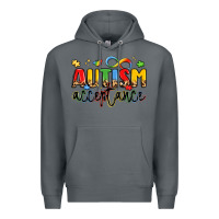 Rock autism acceptance Premium Hoodie - LillyAllenDesigns