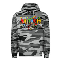 Slate Camo autism acceptance Premium Hoodie - LillyAllenDesigns