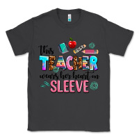 Smoke this teacher wears her heart on sleeve Classic Tee - AdoDesignShop