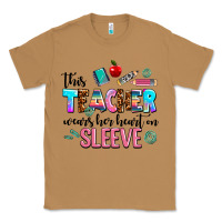 Toasted Coconut this teacher wears her heart on sleeve Classic Tee - AdoDesignShop