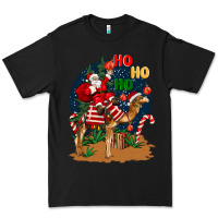 Black Christmas  camel with Santa Premium Tee - BarkalooDesign