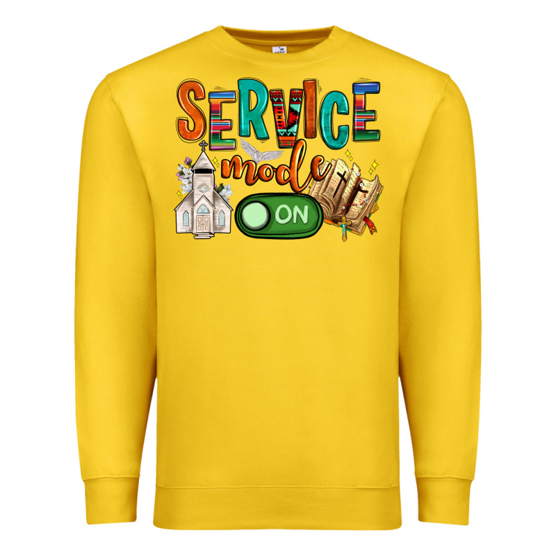 Service Mode On Premium Sweatshirt by NancyCooperArtShop | Teevron