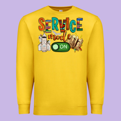 Service Mode On Premium Sweatshirt Designed By Nancycooperartshop