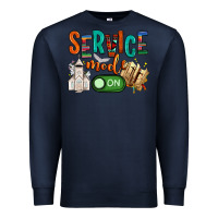 Navy service mode on Premium Sweatshirt - NancyCooperArtShop