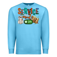 Ocean Blue service mode on Premium Sweatshirt - NancyCooperArtShop