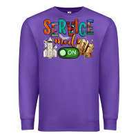 Purple service mode on Premium Sweatshirt - NancyCooperArtShop