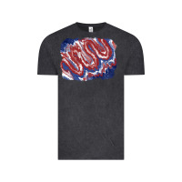 Vintage Black Patriotic tie dye background Vintage Tee - CowGirlArtShop