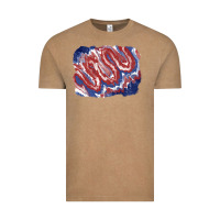Vintage Coffee Patriotic tie dye background Vintage Tee - CowGirlArtShop