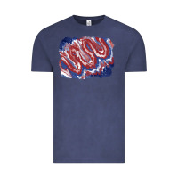 Vintage Denim Patriotic tie dye background Vintage Tee - CowGirlArtShop