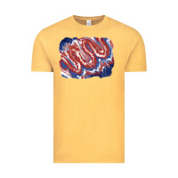 Vintage Mustard Patriotic tie dye background Vintage Tee - CowGirlArtShop