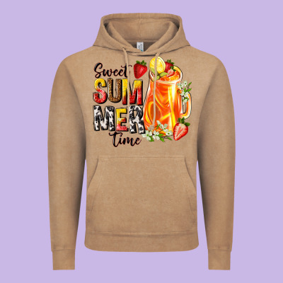 Sweet Summer Time Vintage Hoodie Designed By Texasbilliewilder