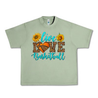 Oil Green live love basketball Urban Heavy Tee - HRA Design Shop