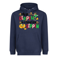 Navy chip dippin' margarita sippin Heavyweight Hoodie - MaliasSmallBusiness