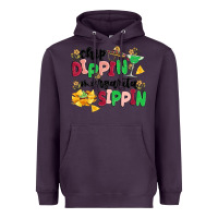 Plum chip dippin' margarita sippin Heavyweight Hoodie - MaliasSmallBusiness