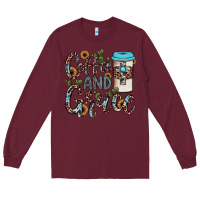 Burgundy coffee and grace Long Sleeve Tee - JahusDesignShop