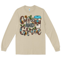 Mushroom coffee and grace Long Sleeve Tee - JahusDesignShop
