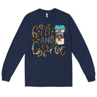 Navy coffee and grace Long Sleeve Tee - JahusDesignShop