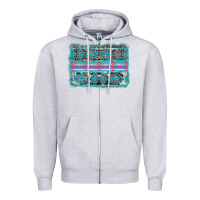 Heather Grey turquoise gemstone background Zipper Hoodie - AdoDesignShop