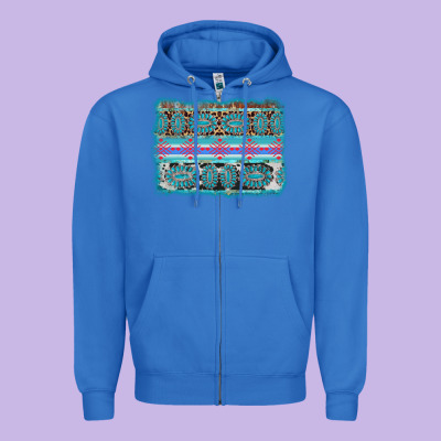 Turquoise Gemstone Background Zipper Hoodie Designed By Adodesignshop