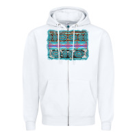 White turquoise gemstone background Zipper Hoodie - AdoDesignShop