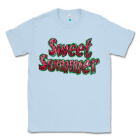 Dusty Blue sweet summer watermelon Classic Tee - BundleAndBundleShop
