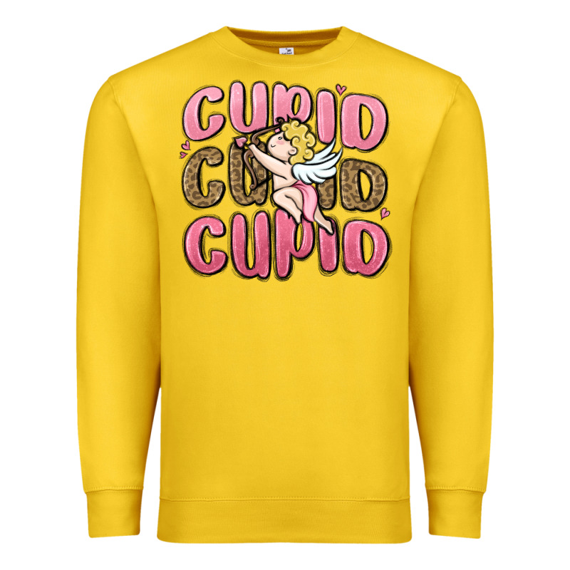 Cupid Cupid Cupid Valentine's Day Premium Sweatshirt by MaliasSmallBusiness | Teevron