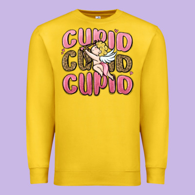 Cupid Cupid Cupid Valentine's Day Premium Sweatshirt Designed By Maliassmallbusiness