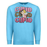 Ocean Blue cupid cupid cupid valentine's day Premium Sweatshirt - MaliasSmallBusiness