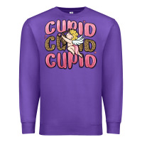 Purple cupid cupid cupid valentine's day Premium Sweatshirt - MaliasSmallBusiness