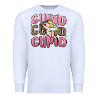 White cupid cupid cupid valentine's day Premium Sweatshirt - MaliasSmallBusiness