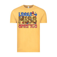 Vintage Mustard Little miss America Vintage Tee - Neo Western