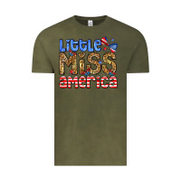 Vintage Olive Little miss America Vintage Tee - Neo Western
