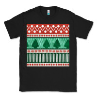 Black christmas trees hand drawn seamless pattern Classic Tee - BundleAndBundleShop