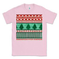 Bubblegum Pink christmas trees hand drawn seamless pattern Classic Tee - BundleAndBundleShop