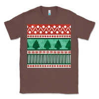Chestnut christmas trees hand drawn seamless pattern Classic Tee - BundleAndBundleShop