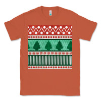 Copper christmas trees hand drawn seamless pattern Classic Tee - BundleAndBundleShop