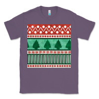 Lavender christmas trees hand drawn seamless pattern Classic Tee - BundleAndBundleShop