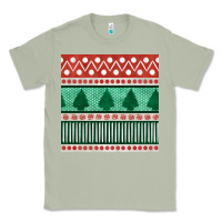 Matcha christmas trees hand drawn seamless pattern Classic Tee - BundleAndBundleShop