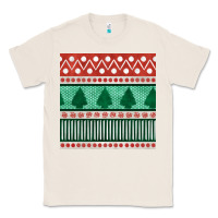 Natural christmas trees hand drawn seamless pattern Classic Tee - BundleAndBundleShop