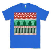 True Royal christmas trees hand drawn seamless pattern Classic Tee - BundleAndBundleShop