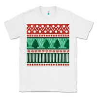 White christmas trees hand drawn seamless pattern Classic Tee - BundleAndBundleShop
